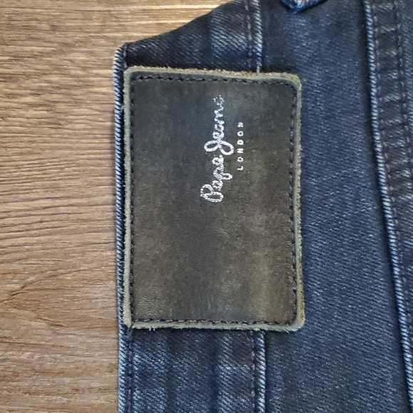 Pepe Jeans London Vapour Mens Blue/Black 38×32 (Actual Size 36x30) Selvedge - Picture 12 of 13